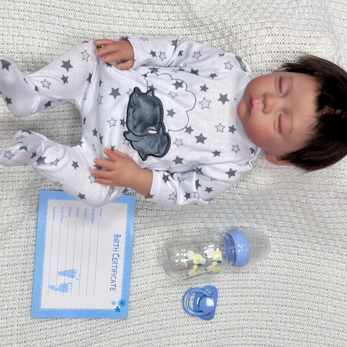 JK - Muñeca Bebe Realista Noha 50 CM