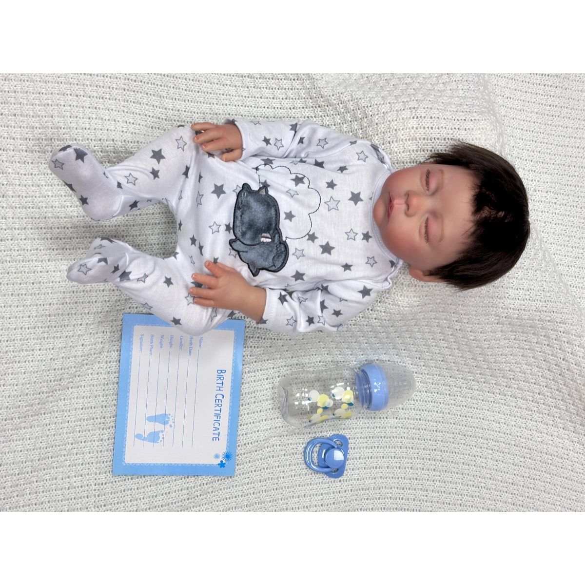 JK - Muñeca Bebe Realista Noha 50 CM