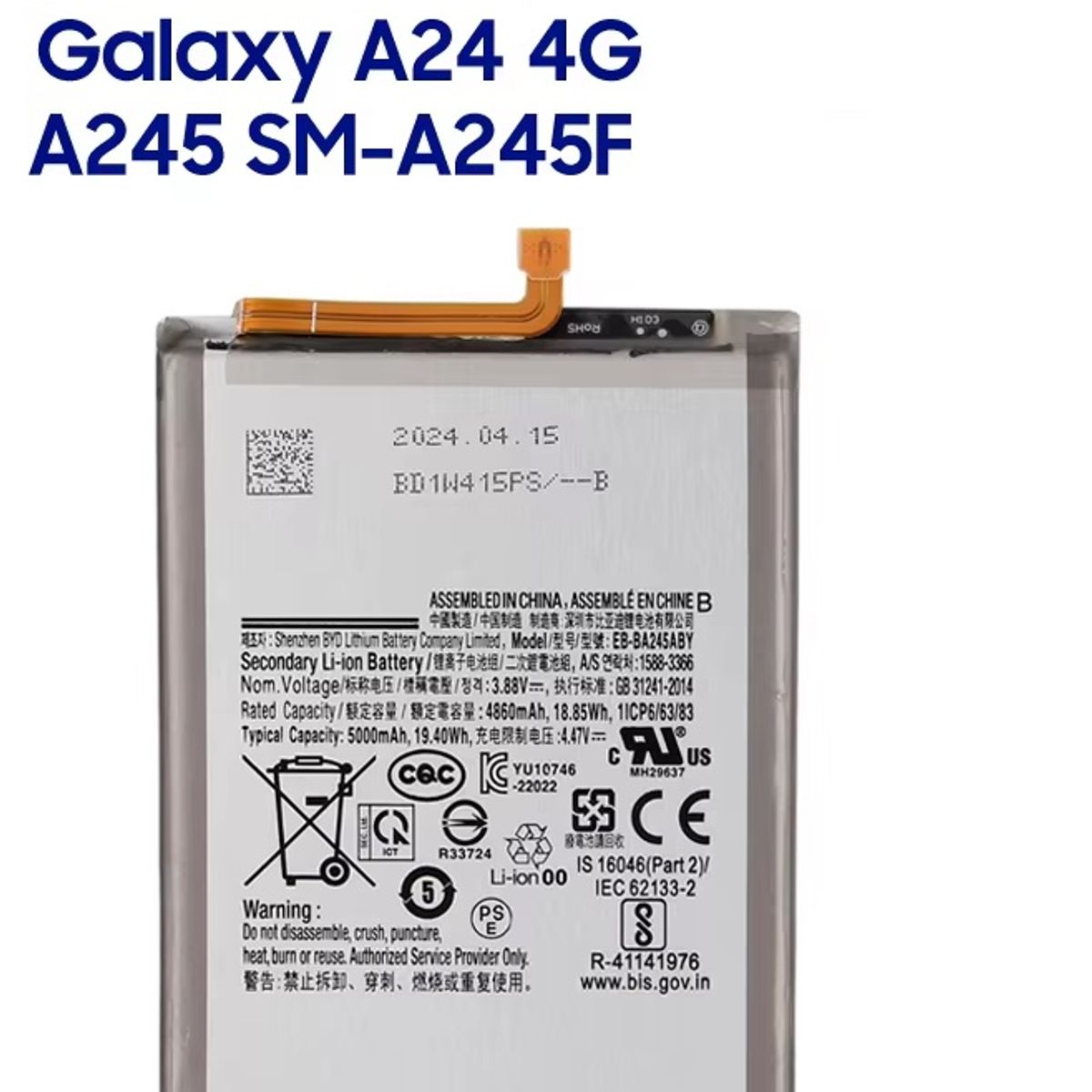 GENERICO - BATERIA SAMSUNG A24 TORIGINAL-SM NUEVO