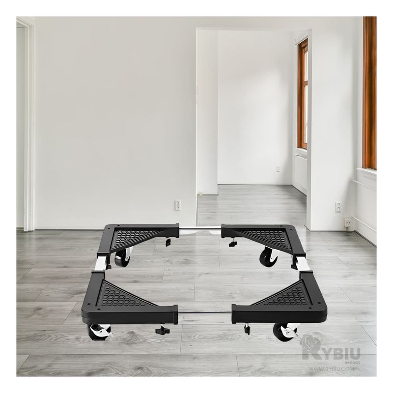 RYBIU IMPORT - Soporte Simple para Cocina Negro Y+Envoltorio de Regalo
