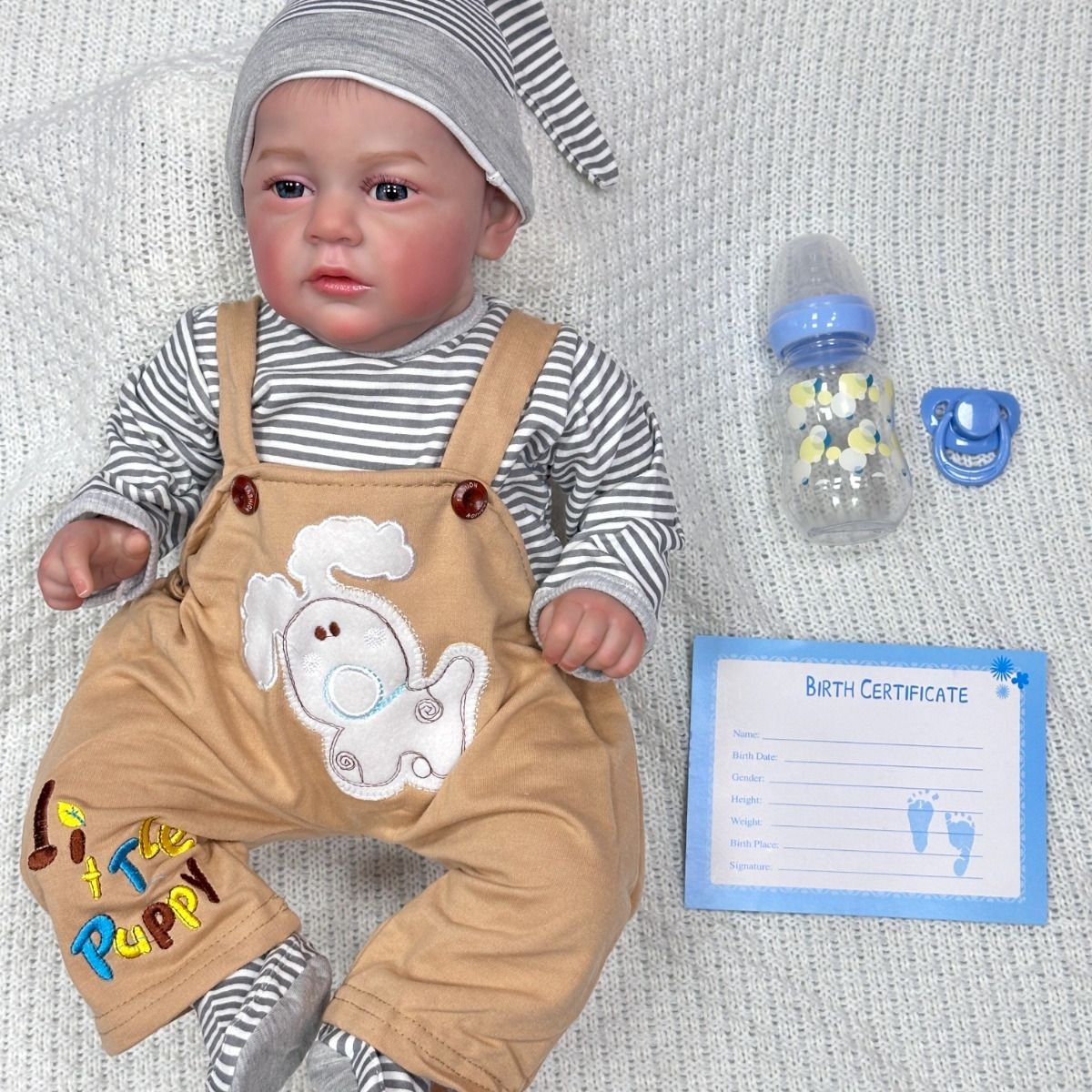 JK - Muñeca Bebe Real Enzo 50 CM