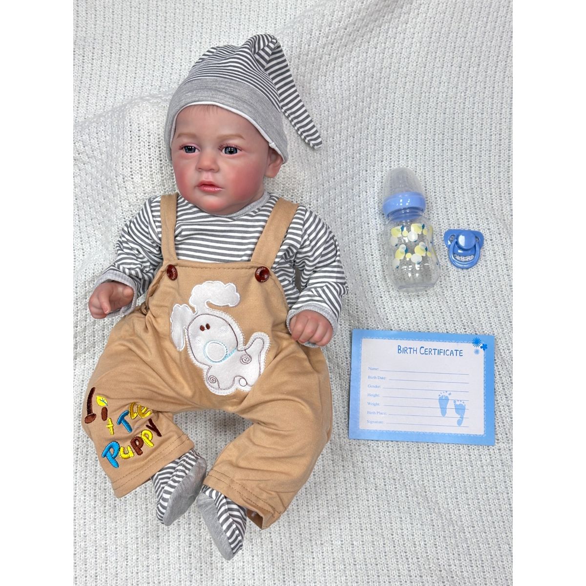 JK - Muñeca Bebe Real Enzo 50 CM