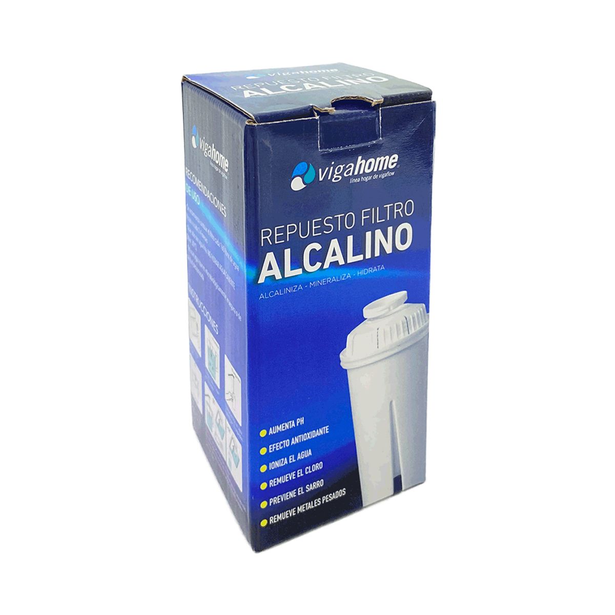 VIGAHOME - Repuesto Filtro para Jarra Alcalino Vigahome