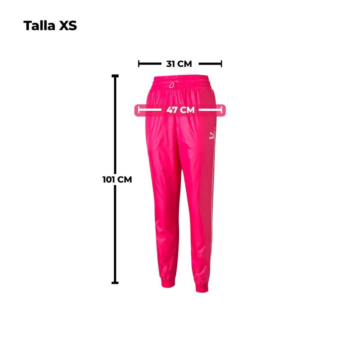 PUMA - Puma Pantalon Iconic T7 Woven Mujer Talla XS Rosa