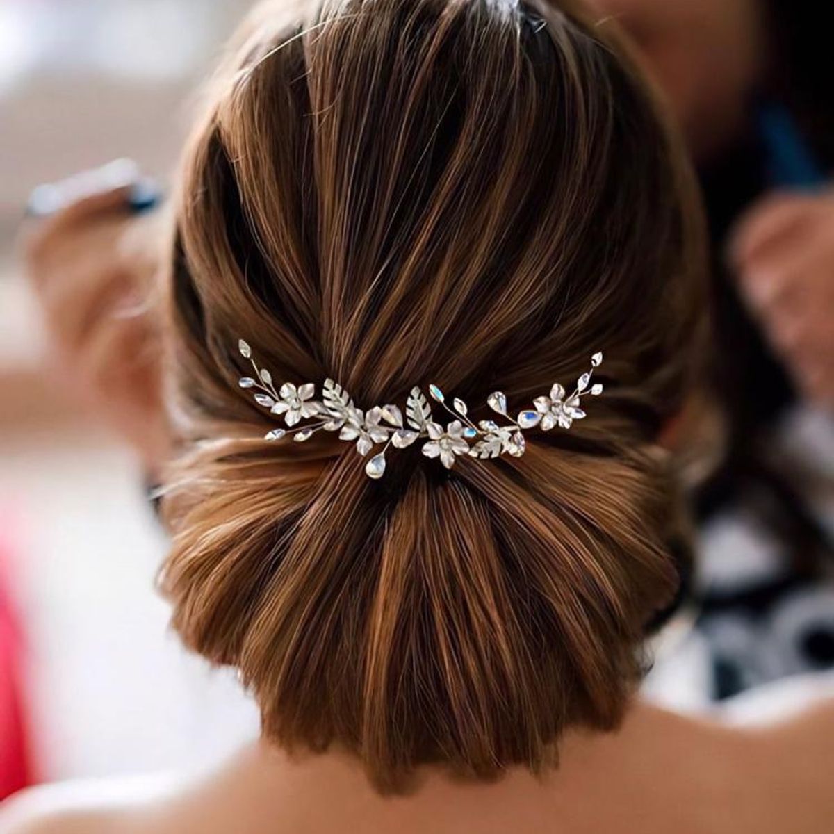 ANADE HANDMADE - TOCADO TIARA ACCESORIO PARA EL CABELLO NOVIA