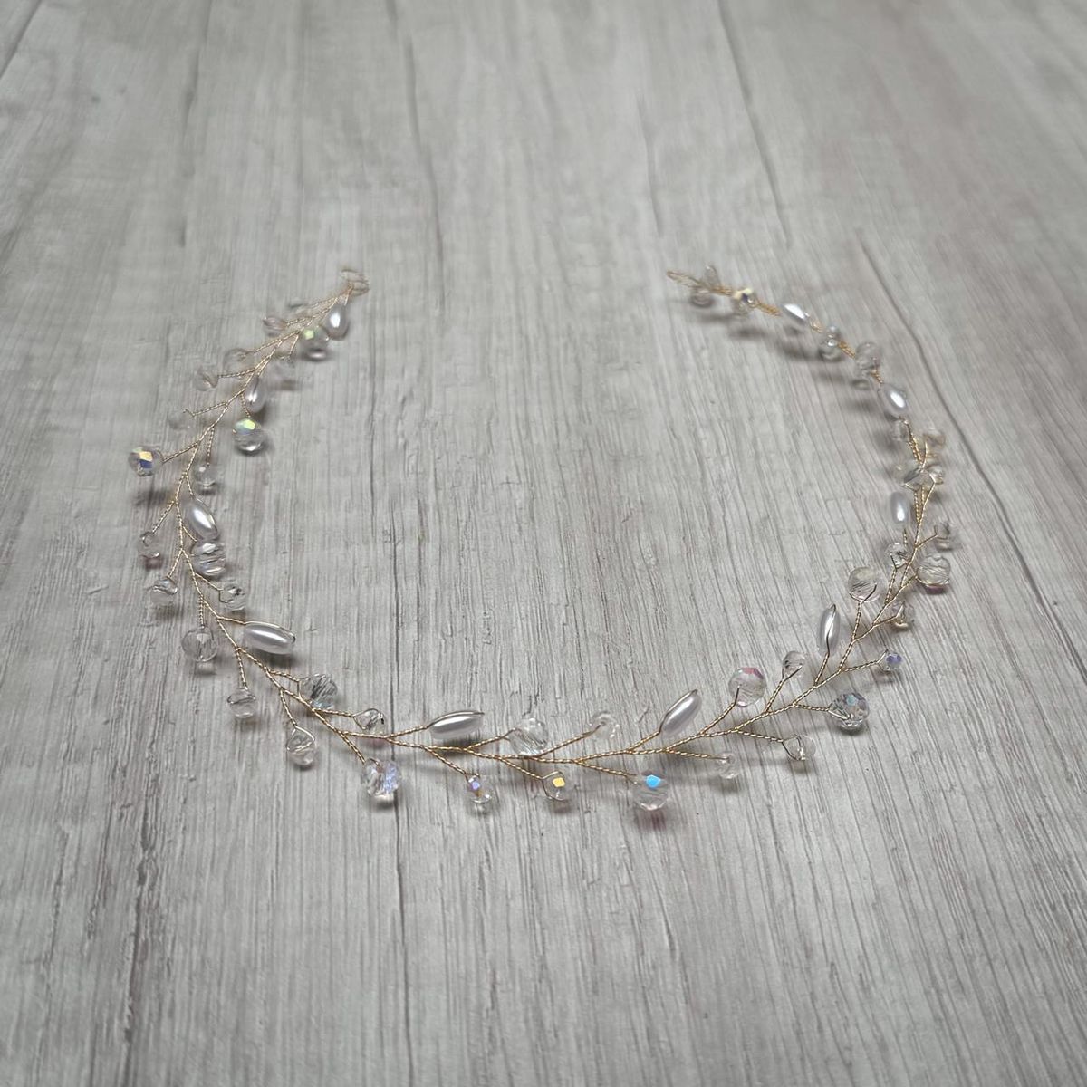 ANADE HANDMADE - TIARA TOCADO ACCESORIO PARA NOVIA
