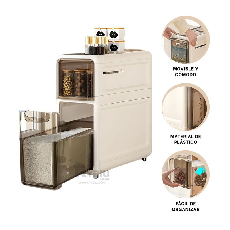 GENERICO - Closet con Puertas en Color Beige Y+Ligas de Regalo
