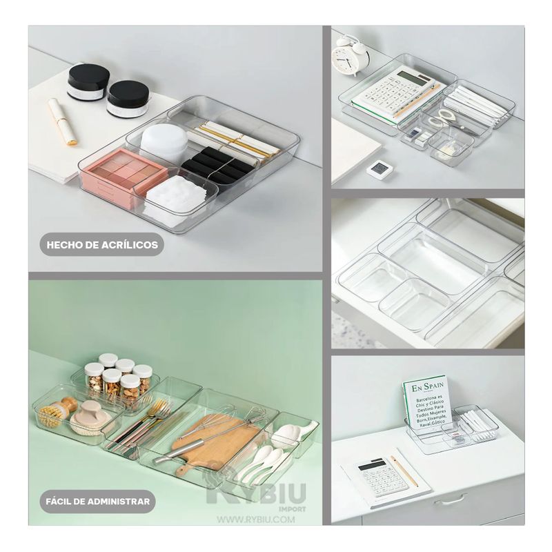 RYBIU IMPORT - Caja Almacen en 298x20x62cm Y+Banderitas Adhesivas