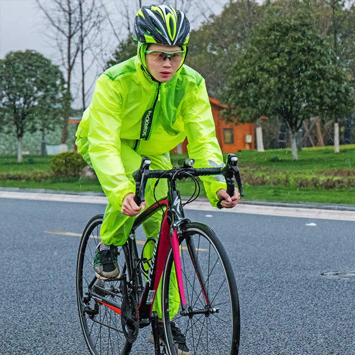 ROCKBROS - Casaca Cortaviento Impermeable para ciclismo Talla 2XL
