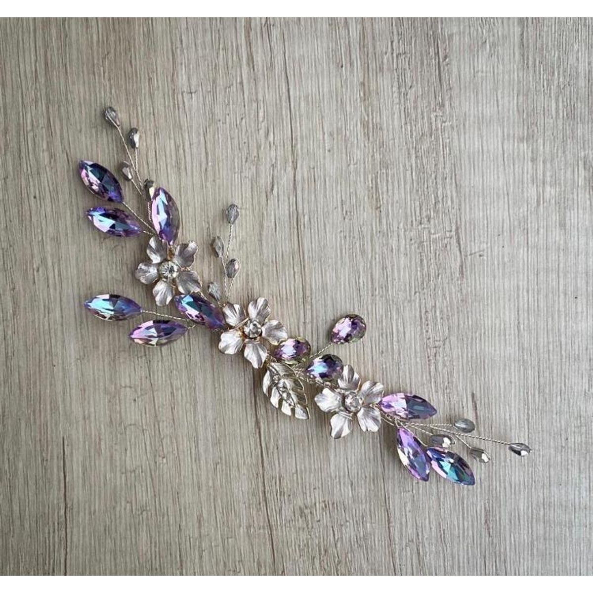 ANADE HANDMADE - Tocado tiara accesorio para el cabello novia