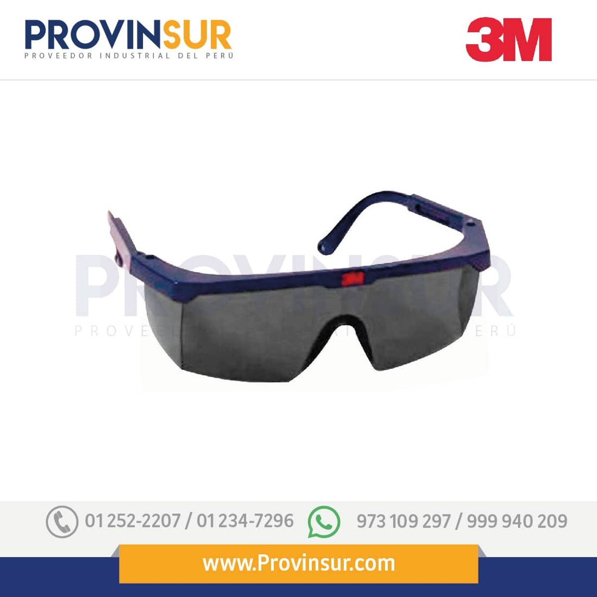 3M - Lente de Seguridad Eco Serie 2022 Luna Oscura x12 Unidades