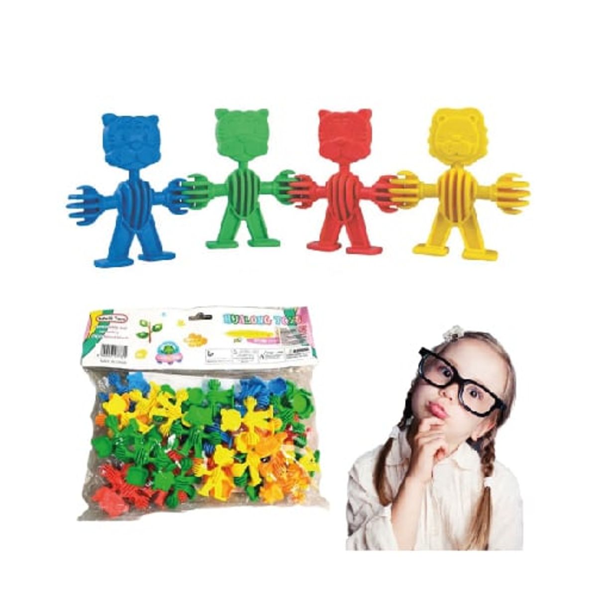 GENERICO - JUGUETES DE BLOQUES DE ANIMALES PARA UNIR