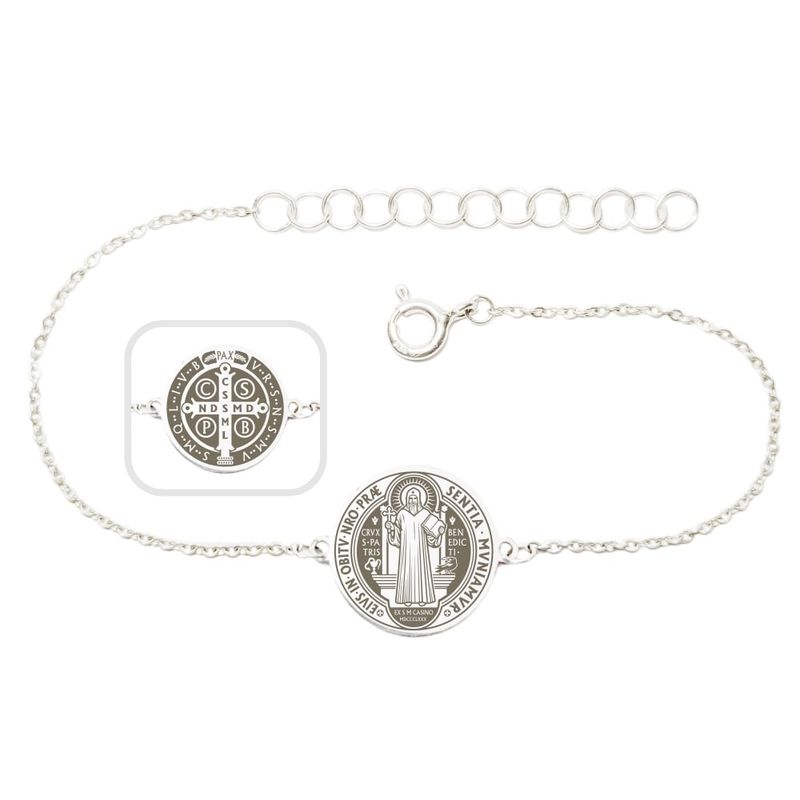 GENERICO - Pulsera Medalla de San Benito - Musas Vanidosas