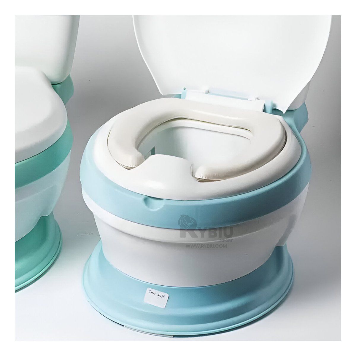 GENERICO - Inodoro con Base AcolchadoTono Celeste Y+Regalo Agendita