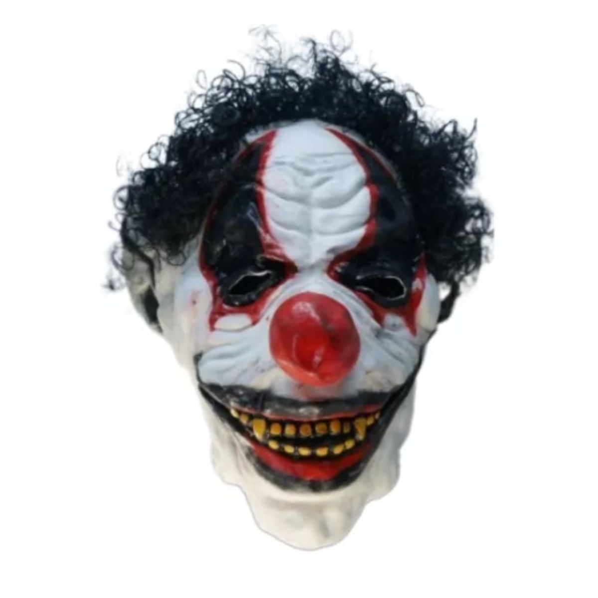 GENERICO - Máscara Látex Payaso Con Pelo Cosplay Halloween