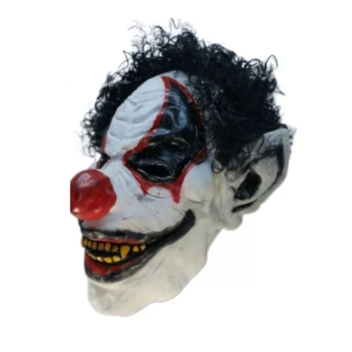 GENERICO - Máscara Látex Payaso Con Pelo Cosplay Halloween