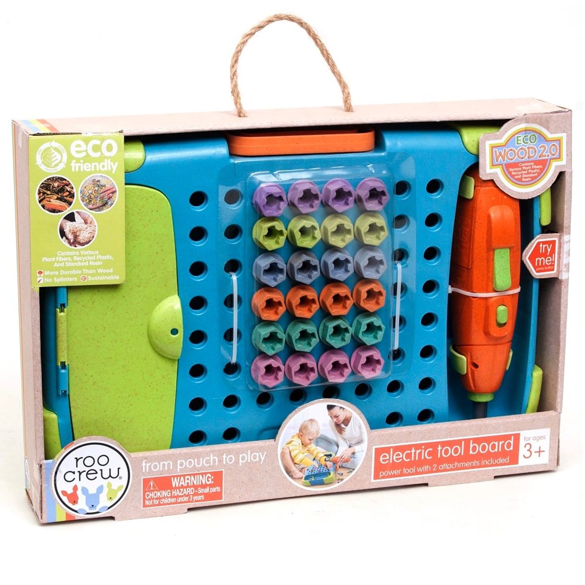 ROO CREW - Juego Didactico Roo Crew Tablero y Destornillador Eléctrico