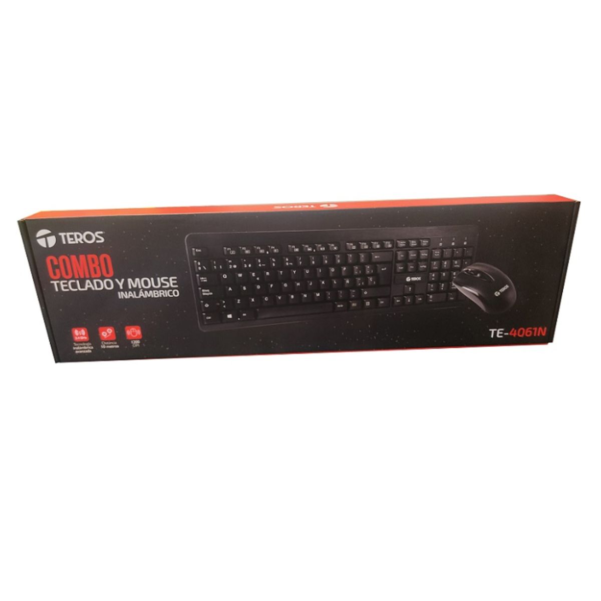 TEROS - Kit Inalámbrico Teclado + Mouse TEROS TE-4061N