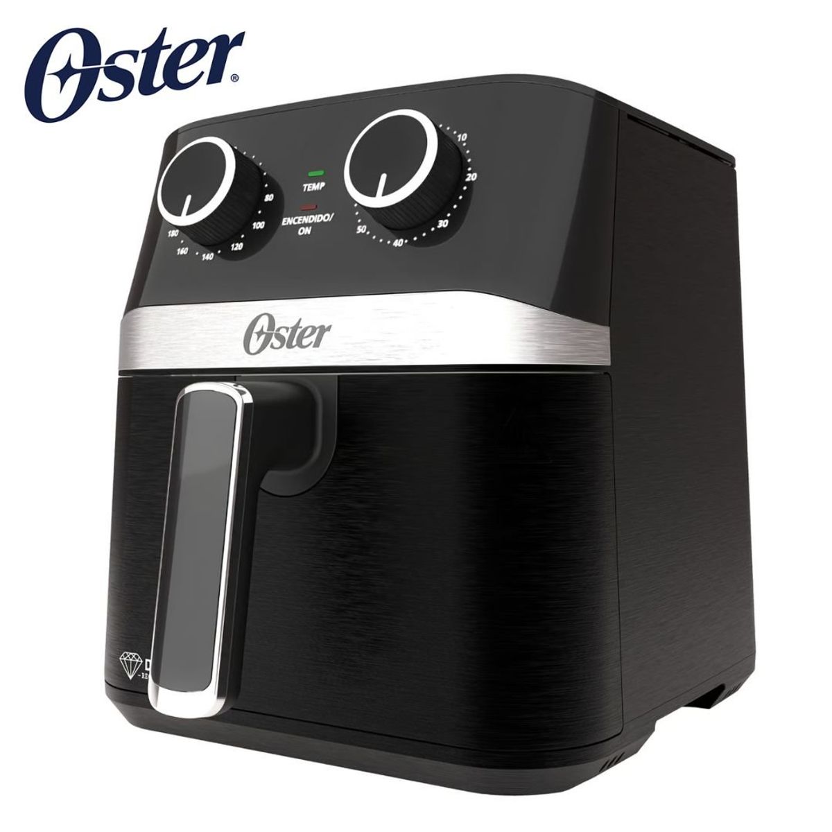 OSTER - Freidora De Aire Oster 4L Manual Con Revestimiento Diamondforce