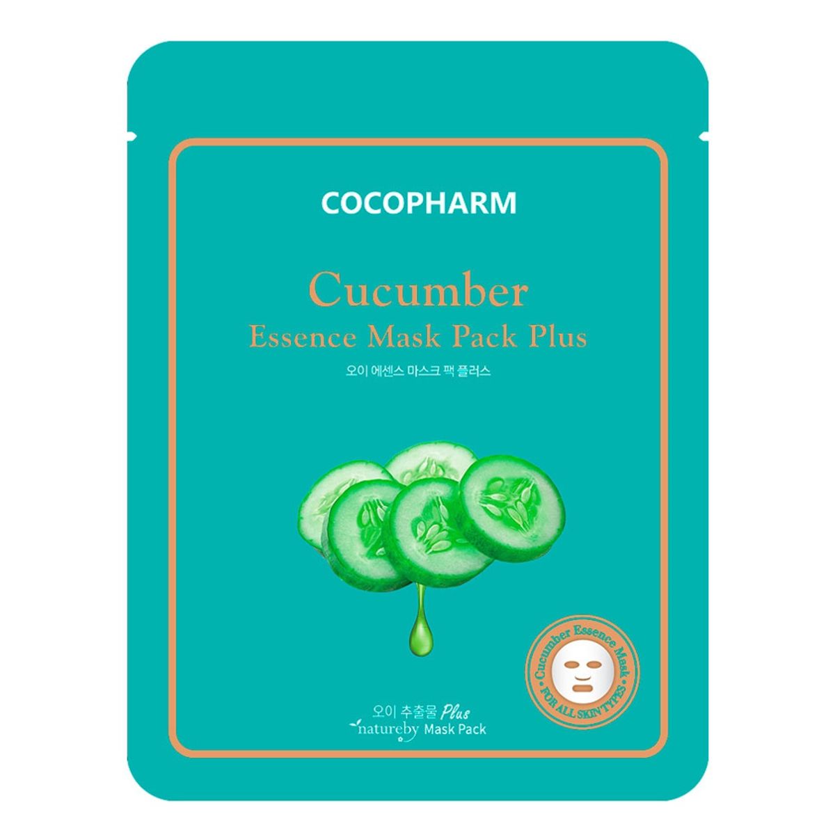 GENERICO - COCOPHARM CUCUMBER ESSENCE MASK PACK PLUS