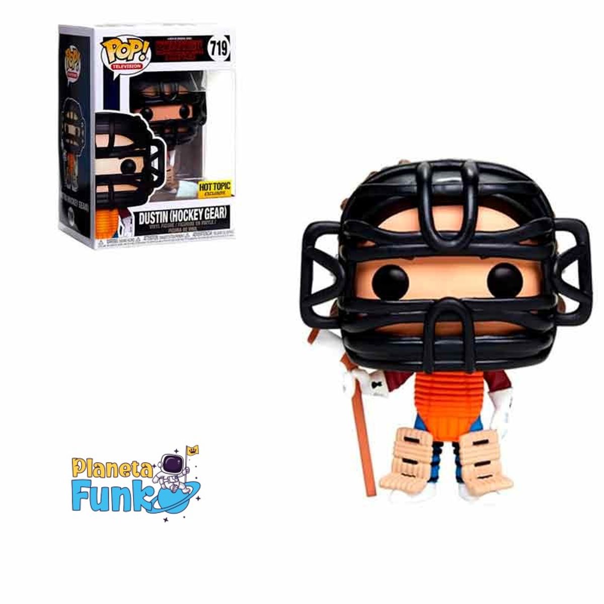 FUNKO - DUSTIN IN HOCKEY GEAR  STRANGER THINGS EXCLUSIVO