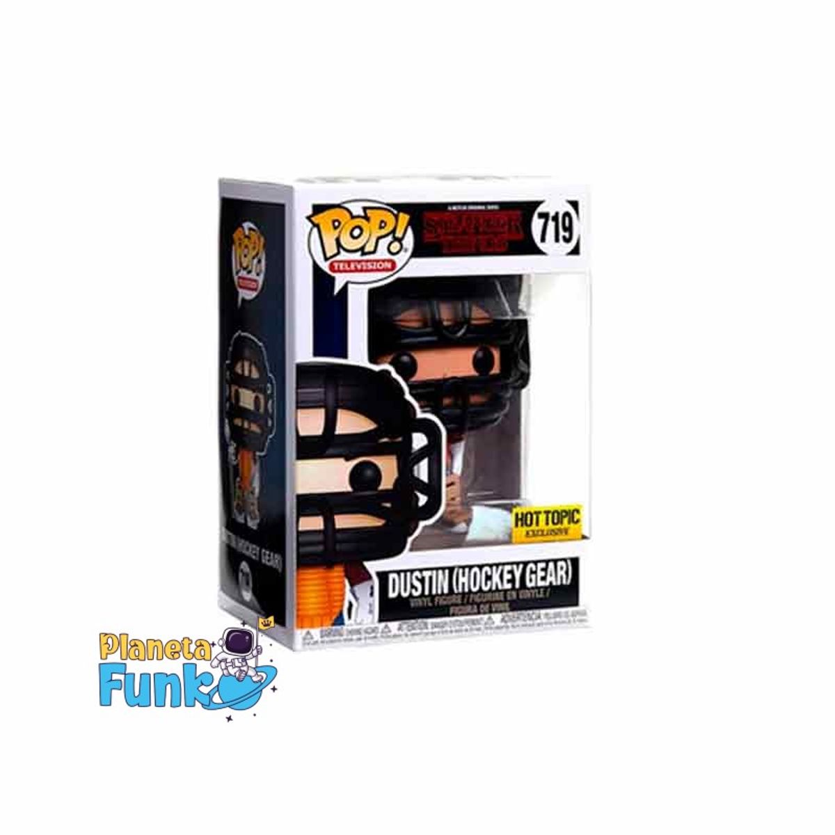 FUNKO - DUSTIN IN HOCKEY GEAR  STRANGER THINGS EXCLUSIVO