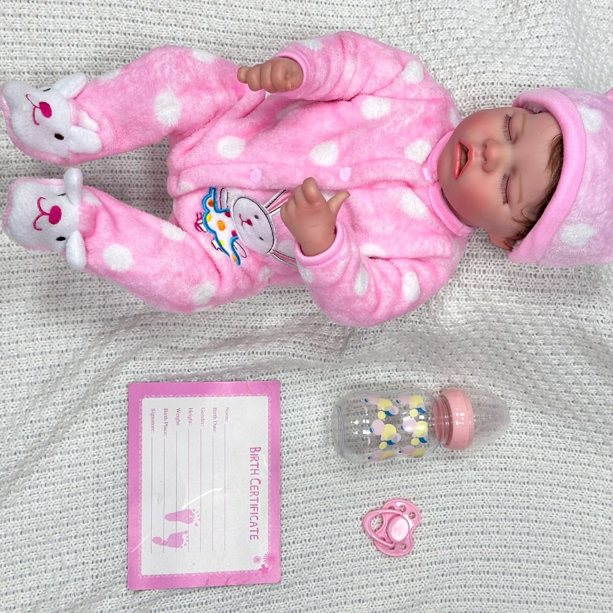 JK - Muñeca Bebe Real Emma 50 CM