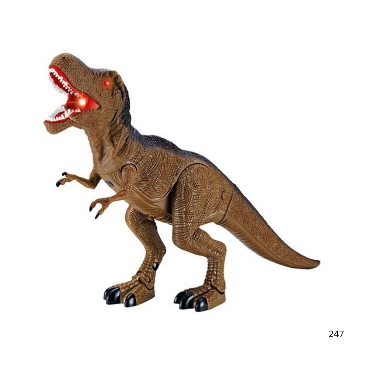 IDEAL BABY & KIDS - DINOSAURIO CON CONTROL REMOTO MOVIMIENTO SONIDO Y LUCES