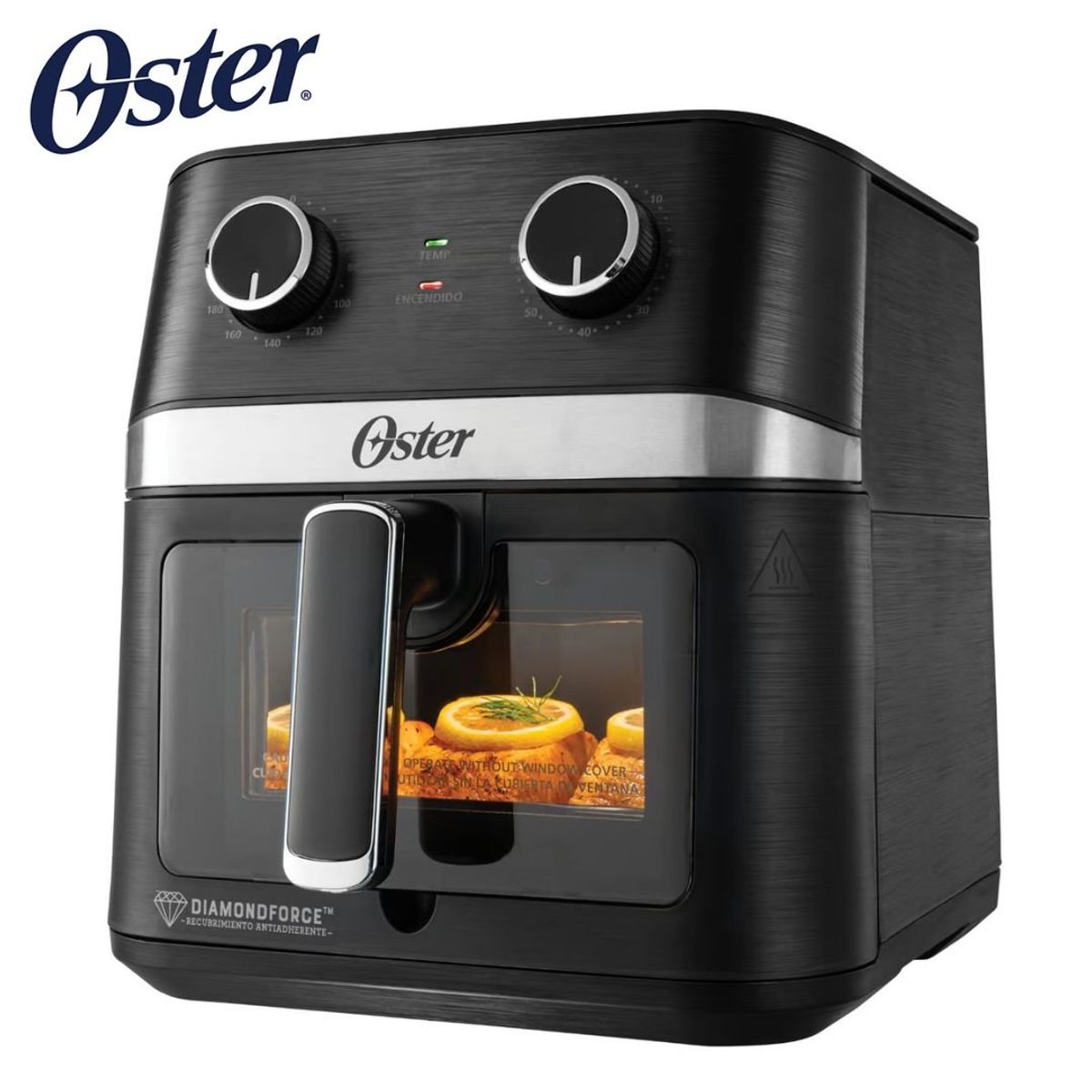 OSTER - Freidora De Aire Oster 6lts Con Luz Interna y Recubrimiento Diamondforce