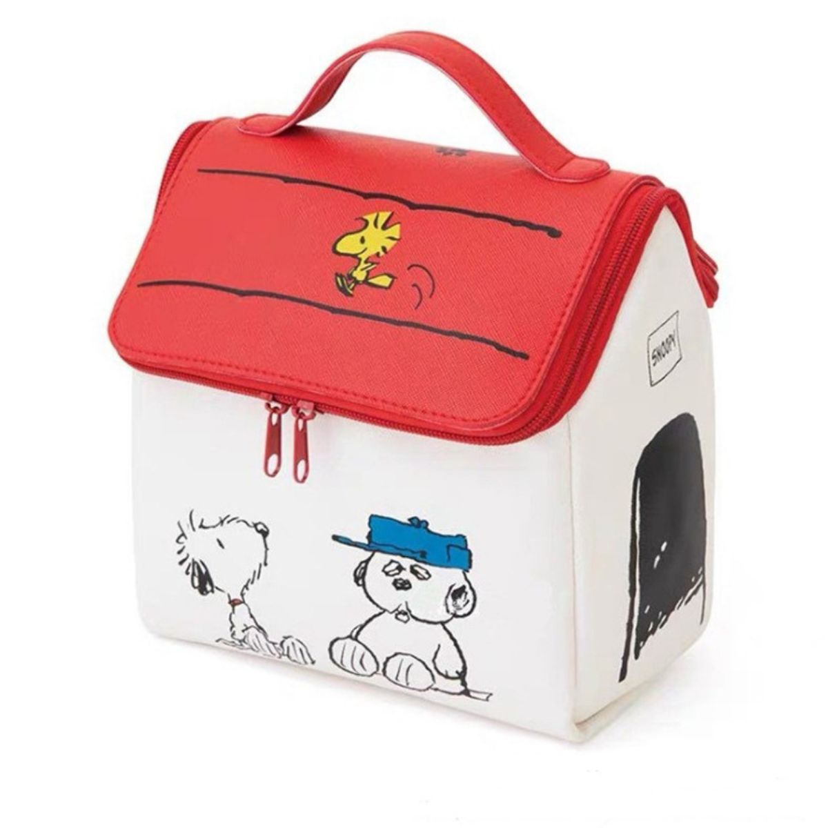 SNOOPY - SNOOPY NECESER DE MAQUILLAJE BOLSA DE COSMÉTICOS - TECHO ROJO