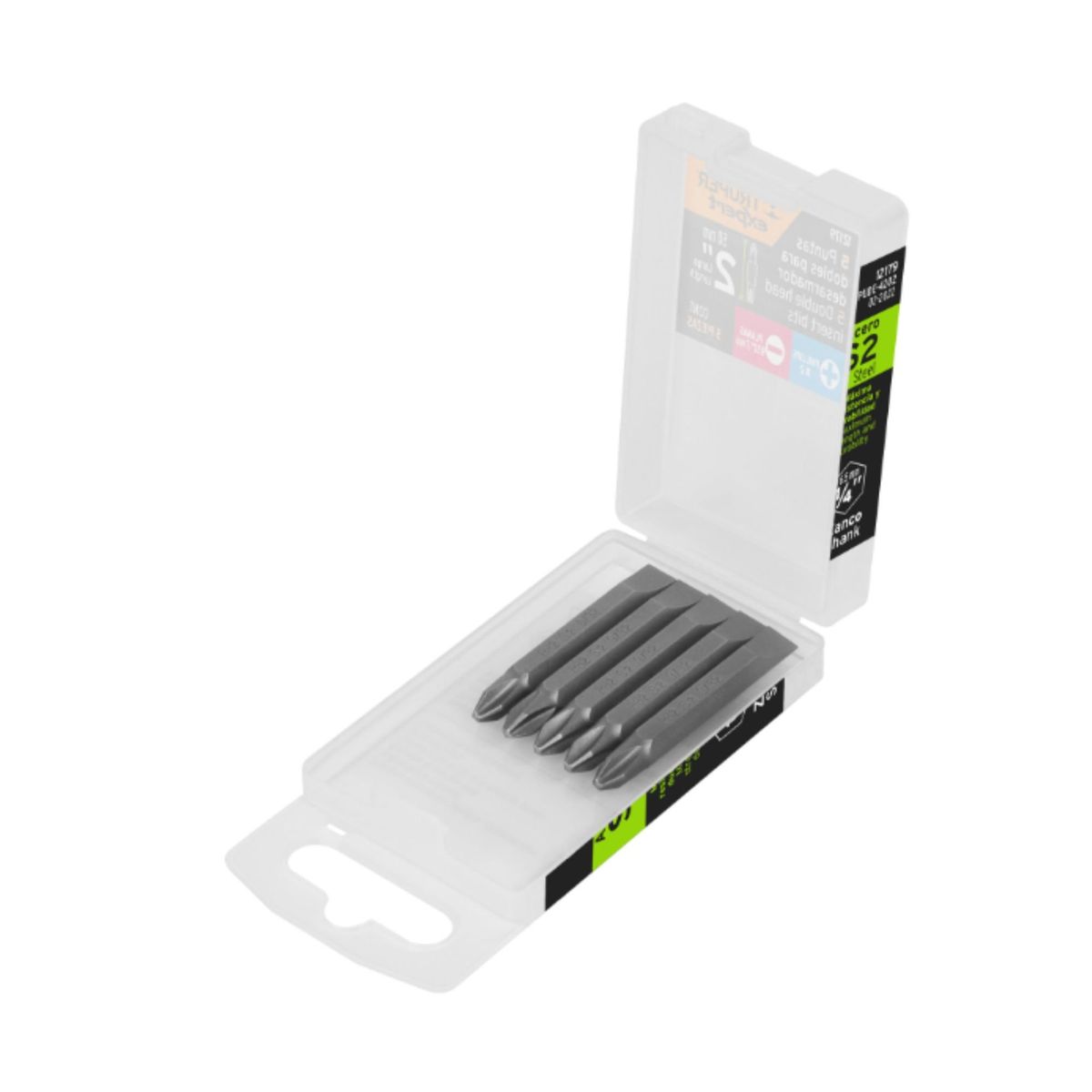 TRUPER -  Estuche con 5 puntas dobles 2"