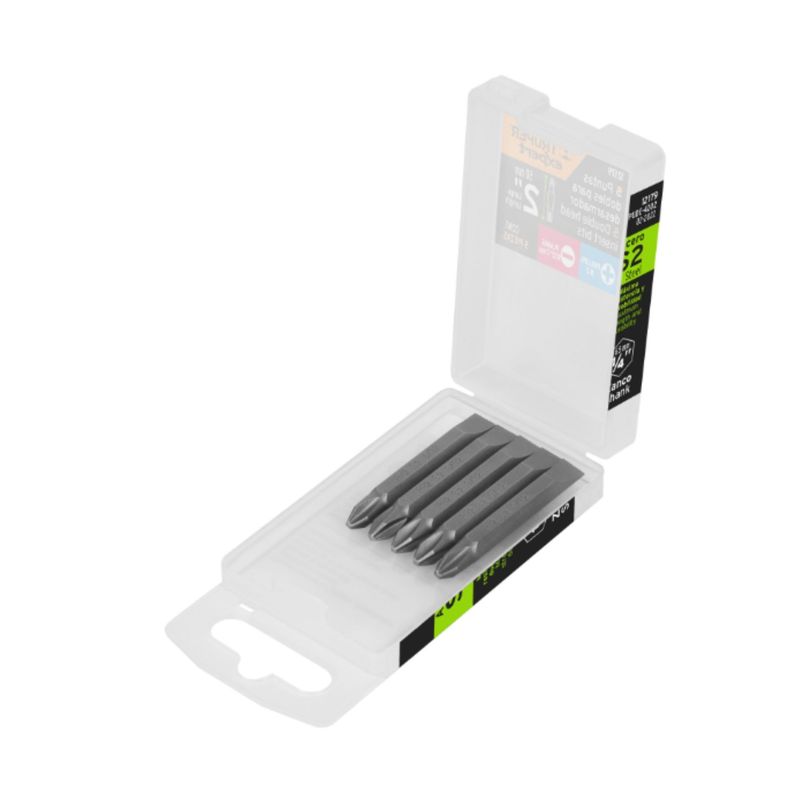 TRUPER -  Estuche con 5 puntas dobles 2"