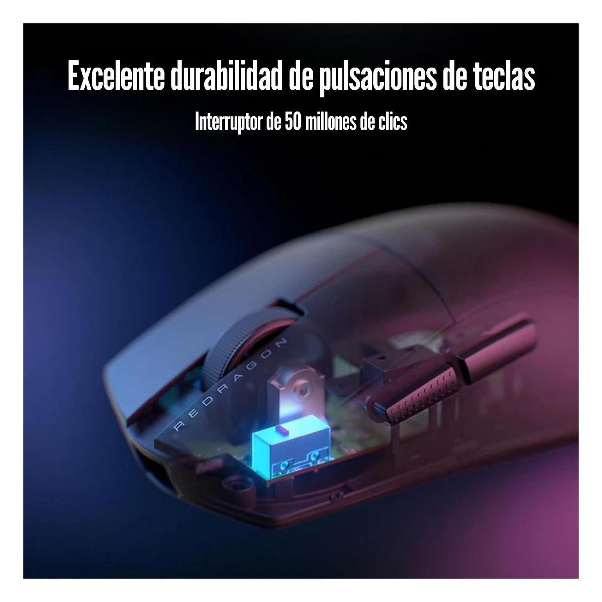 REDRAGON - Redragon - Mouse K1NG 1K M724 12400 DPI - Negro