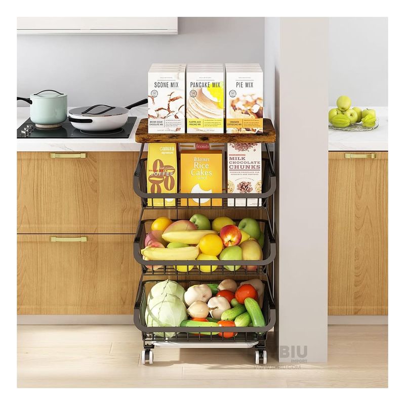 RYBIU IMPORT - Cesta de Facil Uso de Color Negro Y+Papel de Regalo