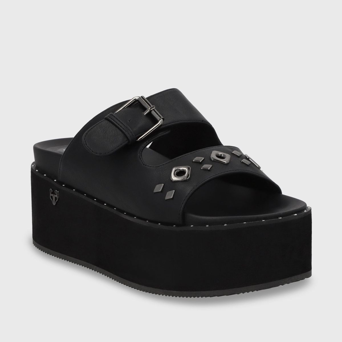 GOTTA - Sandalia Plataforma Negra Mujer 1566D Gotta