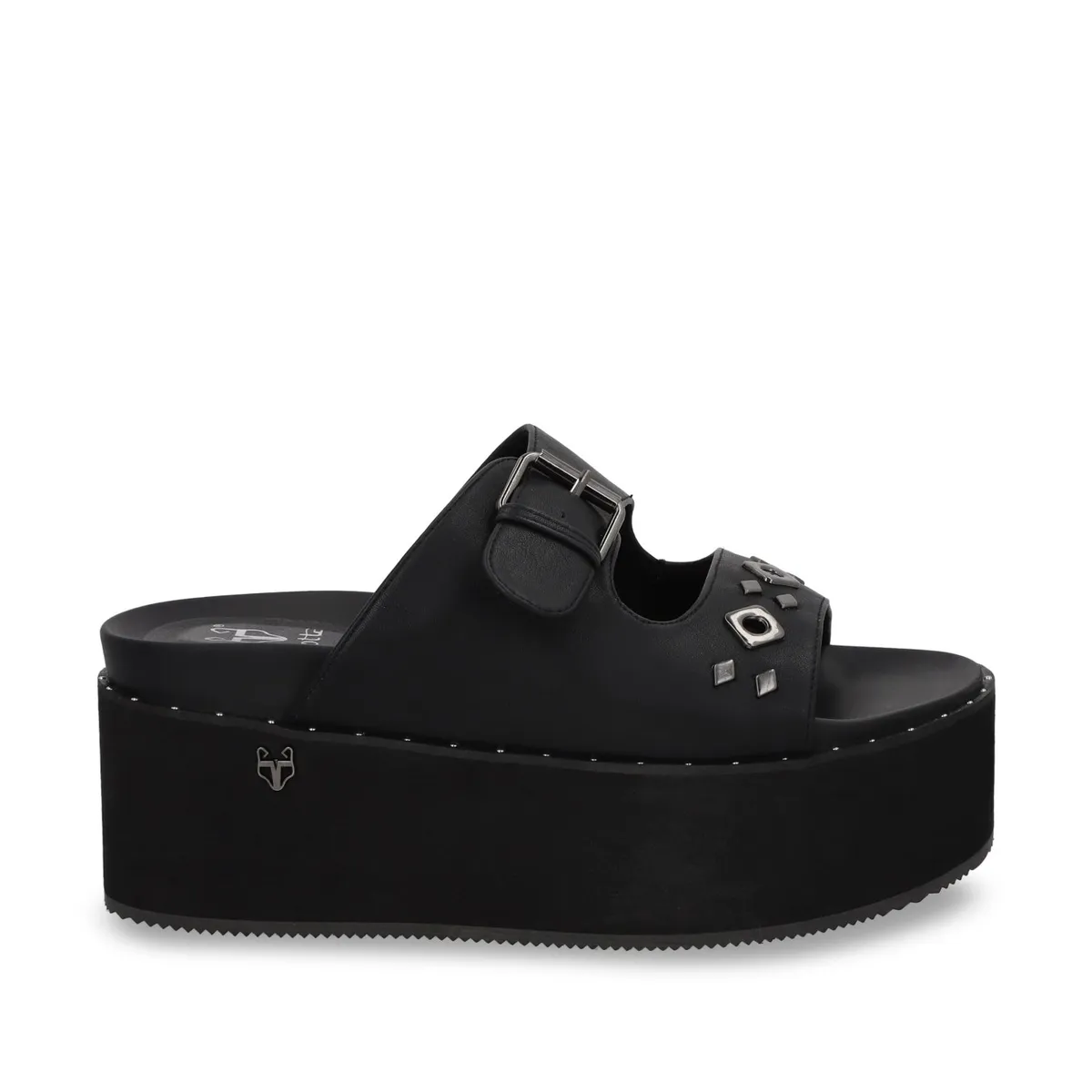 GOTTA - Sandalia Plataforma Negra Mujer 1566D Gotta