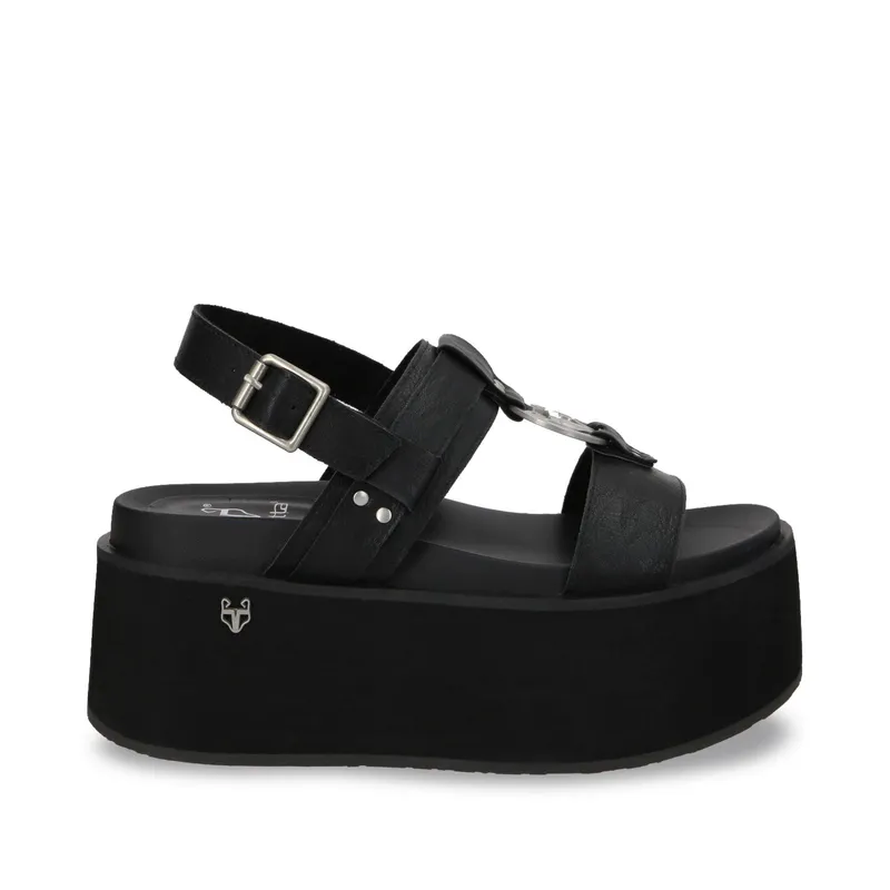 GOTTA - Sandalia Plataforma Negra Mujer 35186 Gotta