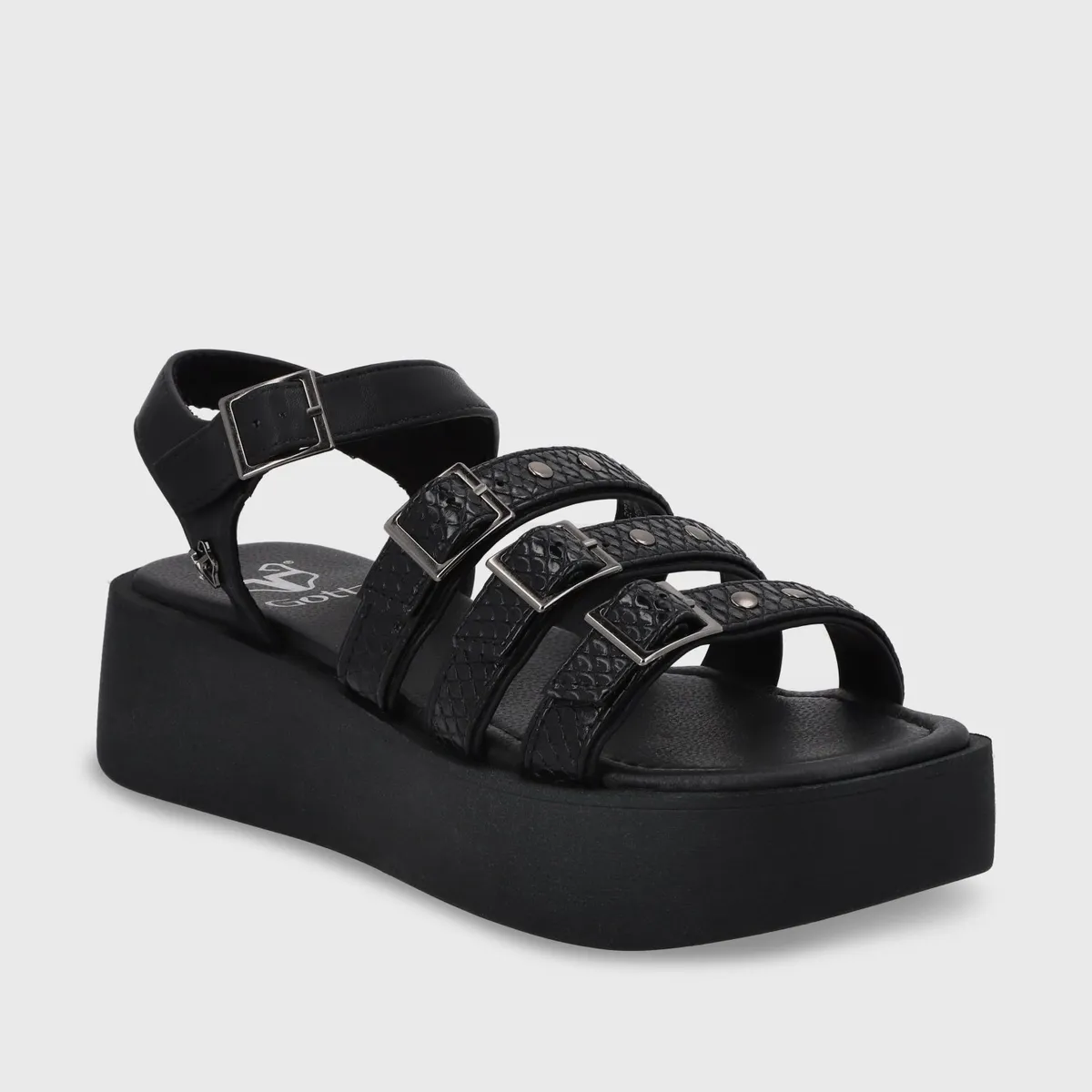 GOTTA - Sandalia Plataforma Negra Mujer 53731 Gotta