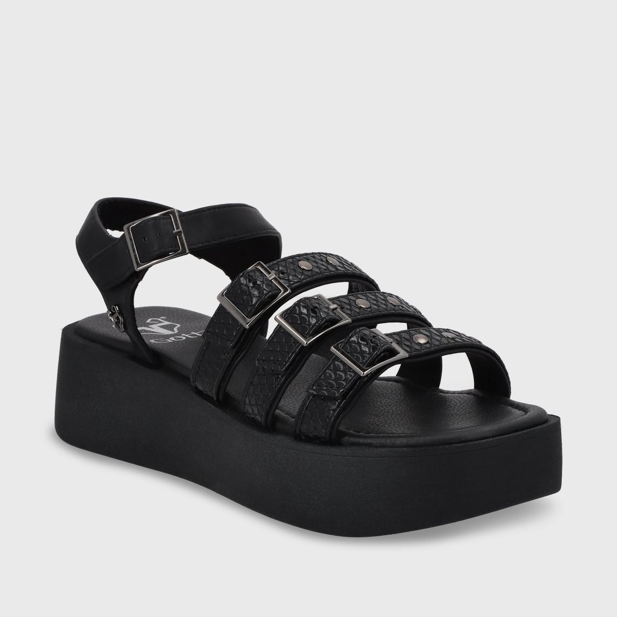 GOTTA - Sandalia Plataforma Negra Mujer 53731 Gotta