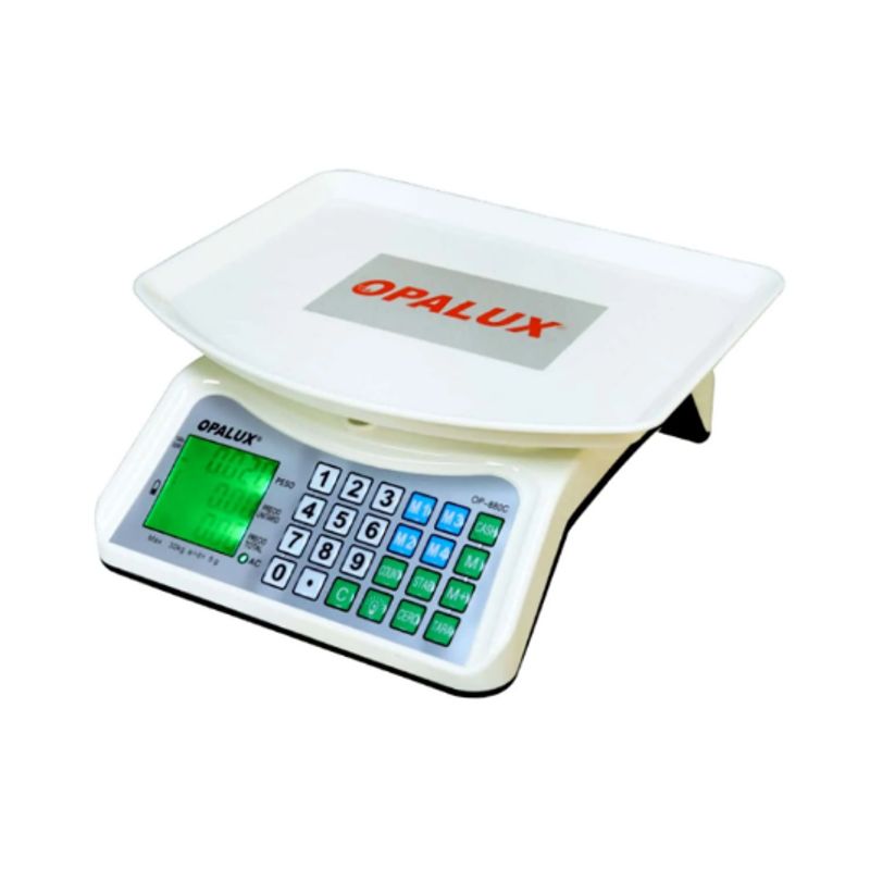 OPALUX - Balanza Digital con Pantalla Trasera 40Kg OP-880C OPALUX