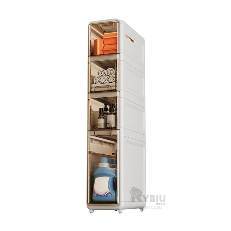 RYBIU IMPORT - Guardarropa Minimalista 4 Niveles Blanco Y+Regalo Agendita