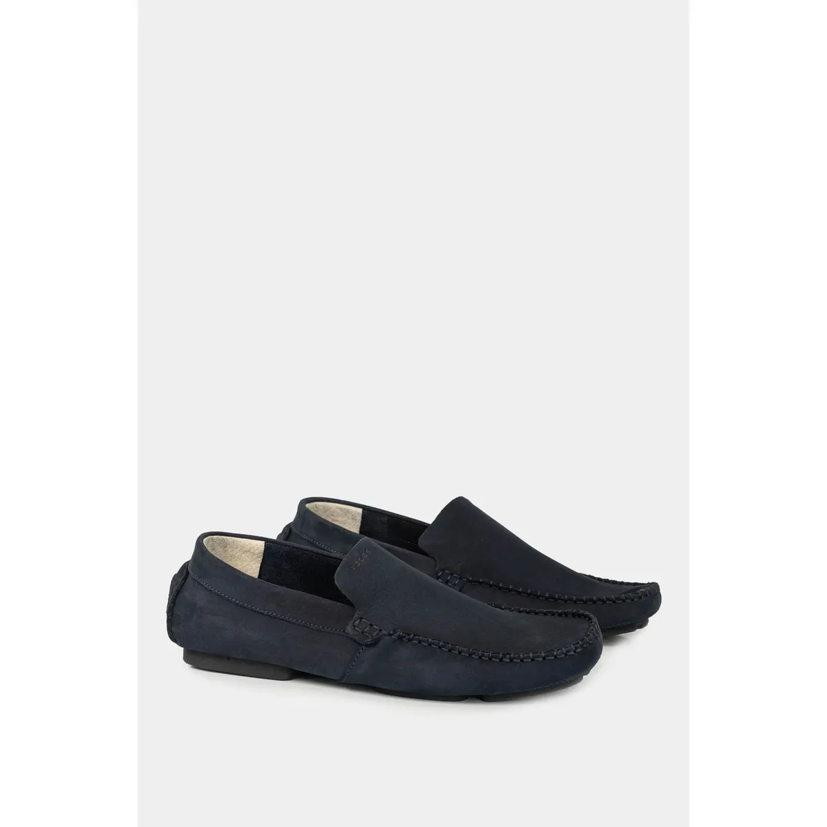 VELEZ - Vélez Mocasines Driver De Cuero Deportivos Azul Oscuro