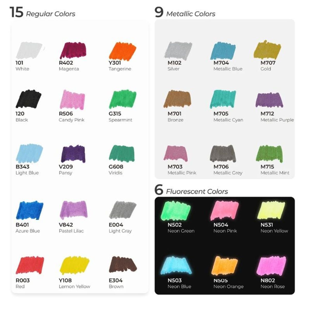 GENERICO - Ohuhu Kakaako Marcadores acrílicos Setx30 doble punta