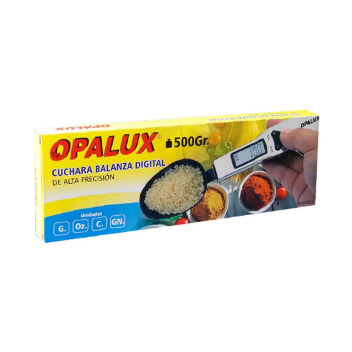OPALUX - Balanza Digital tipo Cuchara 500g OP-SPCL5 OPALUX