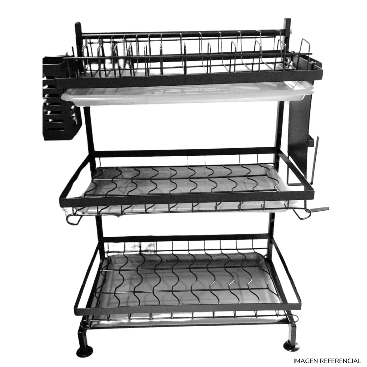 INSPIRA MARKET - Escurridor de platos 3 niveles multiusos