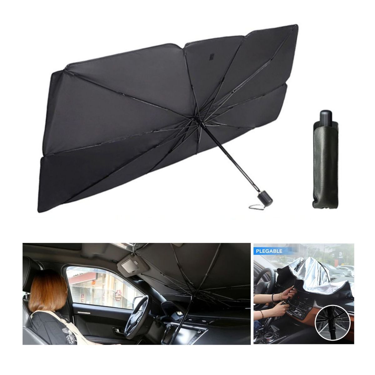 OEM - Tapasol Plegable Autos - tipo Sombrilla para Parabrisas
