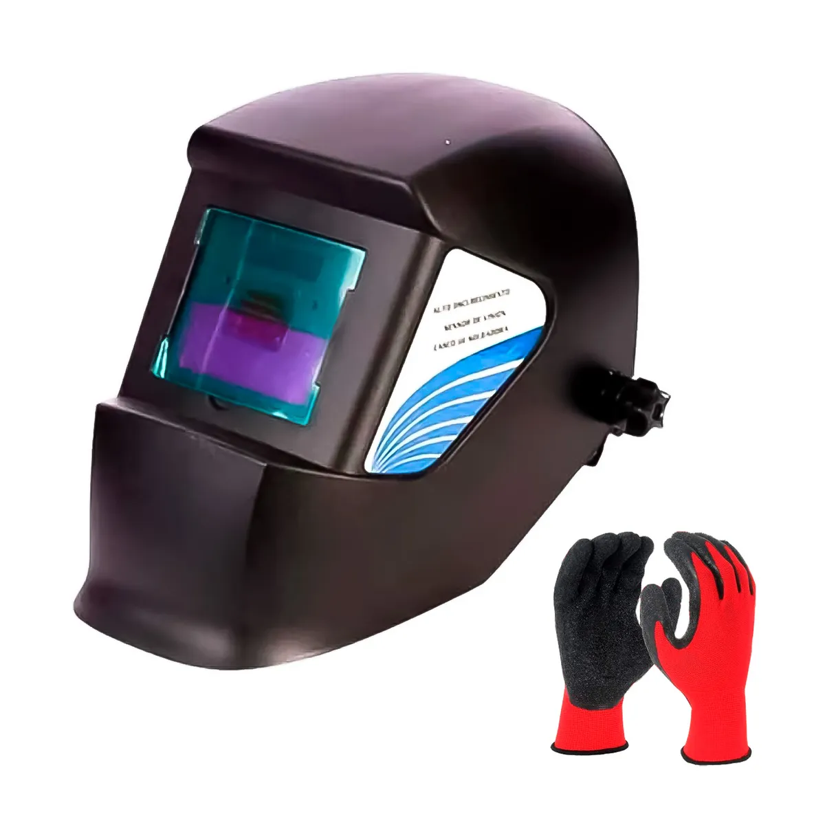 GENERICO - Casco Careta Fotosensible Oscurecimiento Automático