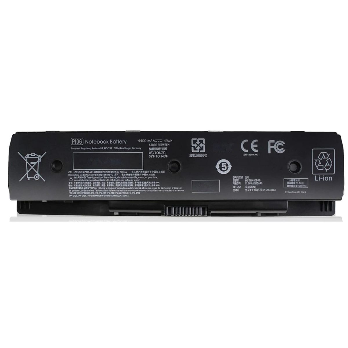 OEM - Batería para Laptop PI06.  Pavilion Touchsmart 14. 15. 17