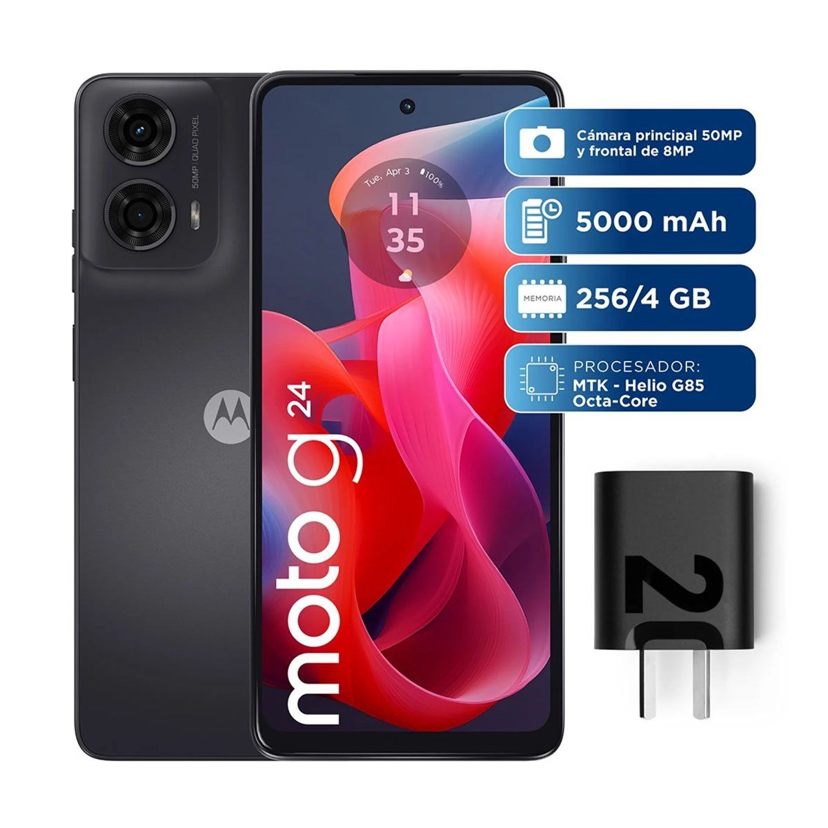 MOTOROLA - CELULAR MOTOROLA MOTO G24 256GB 4GB