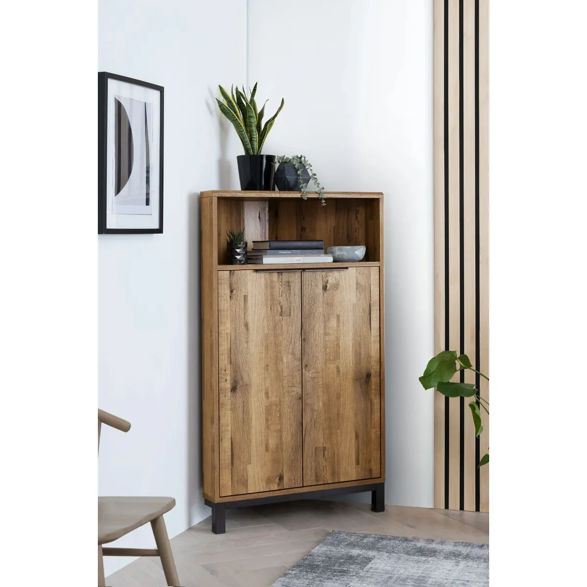 TU MESITA - Aparador Esquinero Gamboa color Marrón TU MESITA